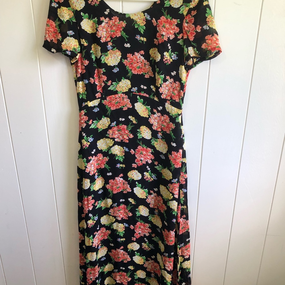 Vintage Laura Ashley Floral Maxi Dress